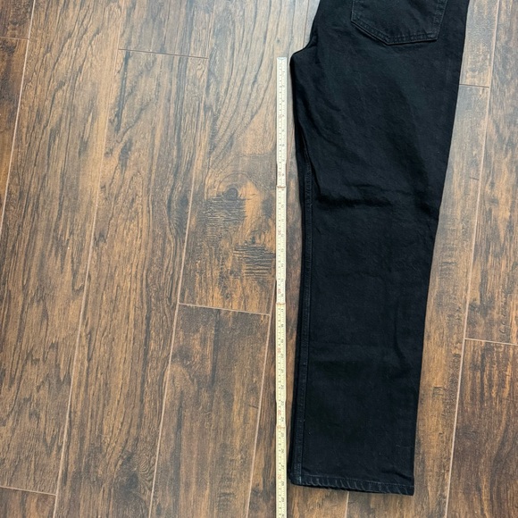 Reformation Size 31 Black Straight Leg High Rise Jeans - Picture 7 of 7